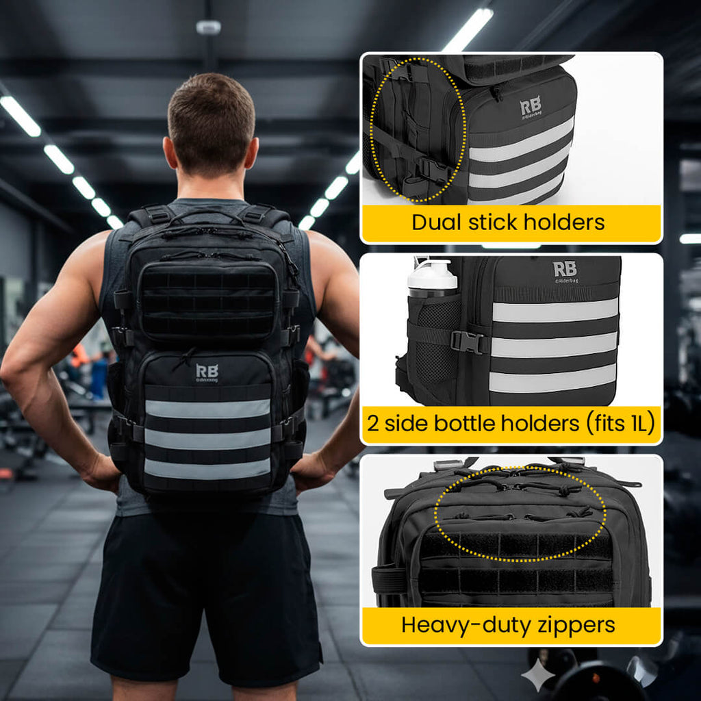Riderbag Xtreme 30L Tactical Backpack - Black